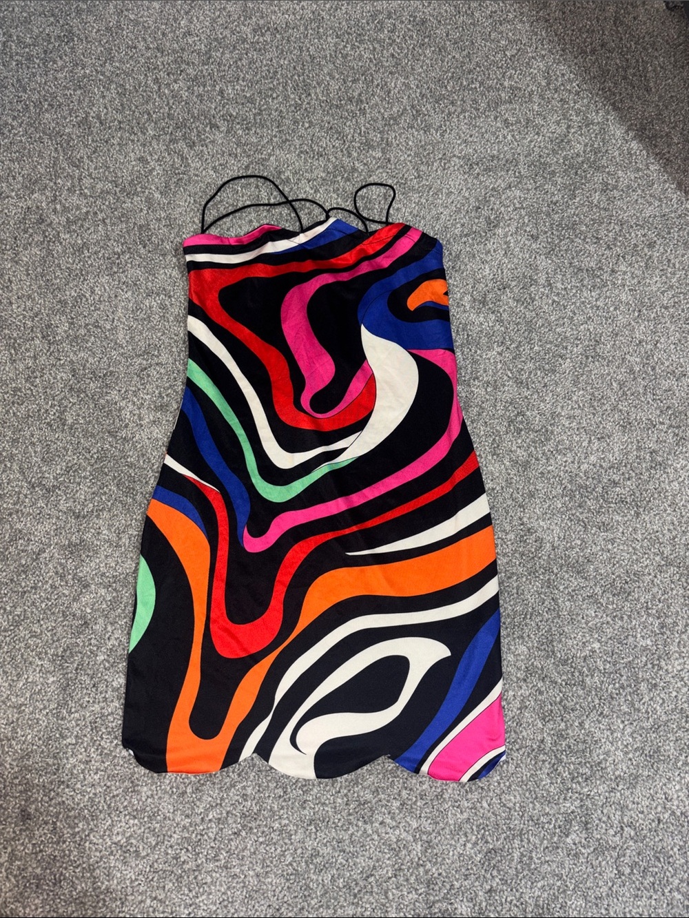Multicolor Wave-Print Slip Dress - Women